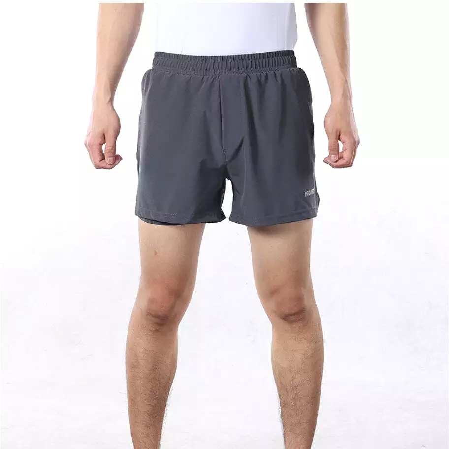 2-in-1 Men's Running Shorts with Waist Rope Quick Dry Zipper Pocket  Sports Fitness Gym Shorts