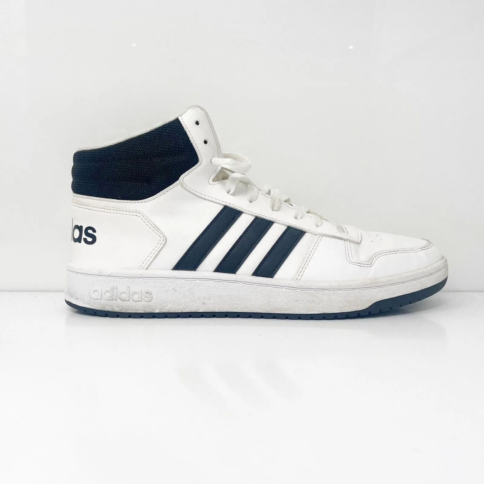 Adidas Mens Hoops 2.0 Mid FY8617 White Basketball Shoes Sneakers Size 11