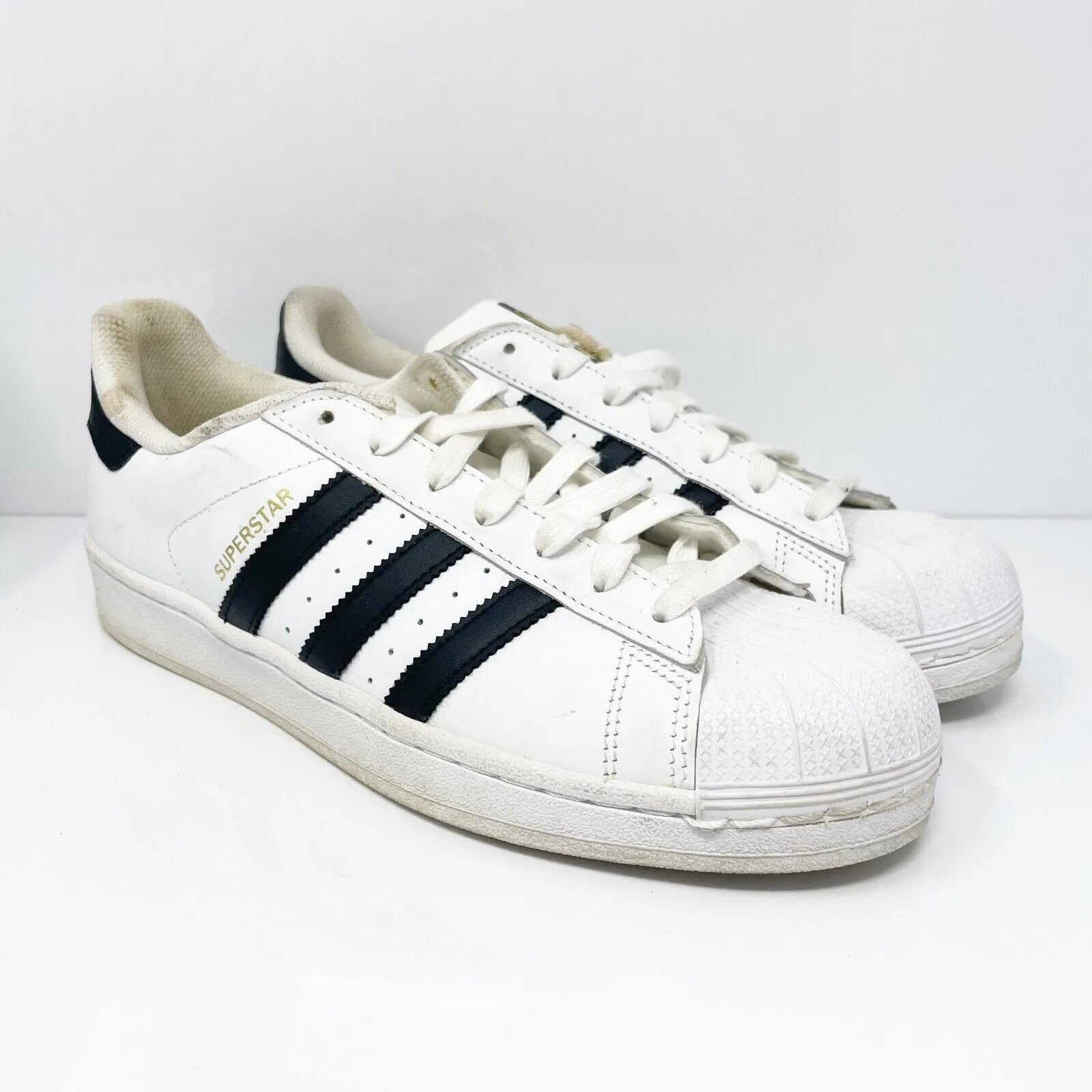 Adidas Mens Superstar C77124 White Casual Shoes Sneakers Size 8.5