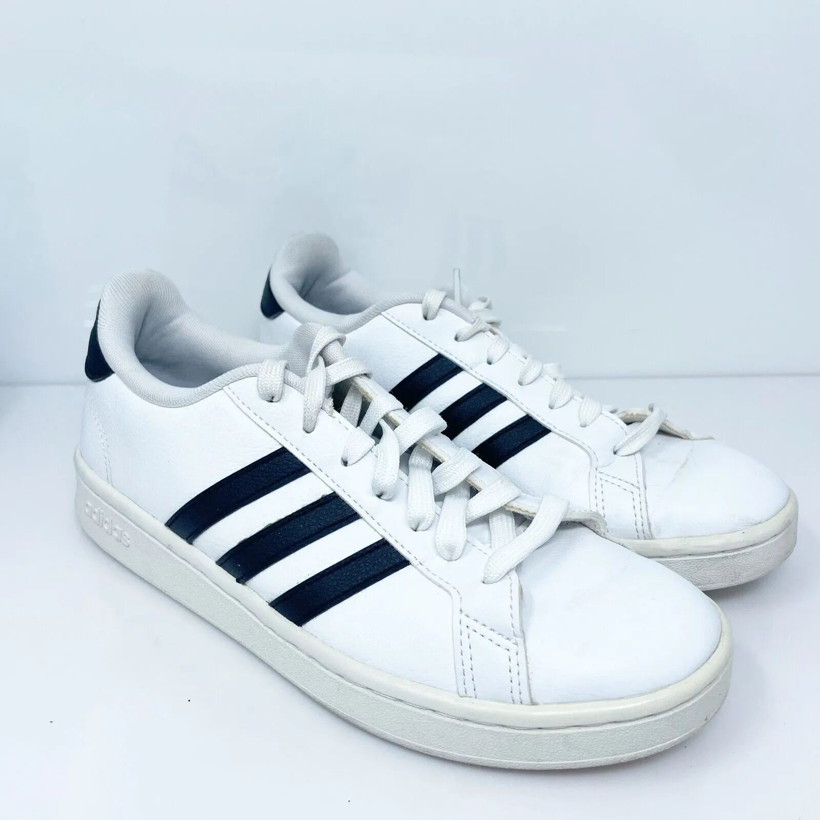 Adidas Womens Grand Court F36483 White Casual Shoes Sneakers Size 8