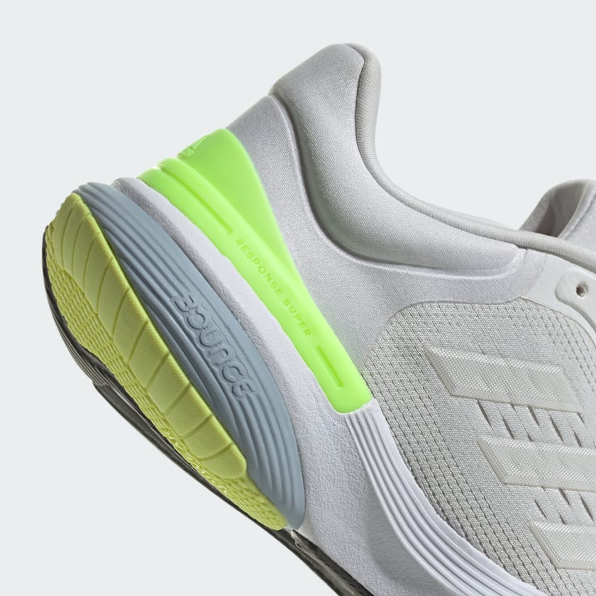 ADIDAS WOMEN'S RESPONSE WHITE/GREEN RUNNING SHOES