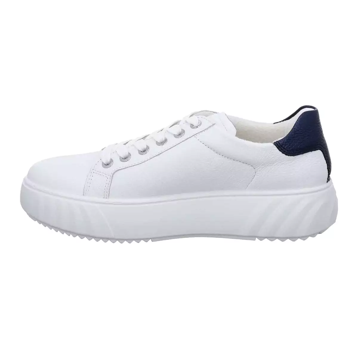 Ara Women's Mikky White/Navy Leather