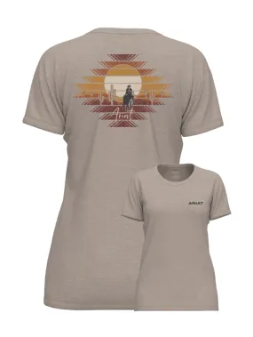 Ariat 10047636 Womens Durango Desert T-Shirt Oatmeal Heather