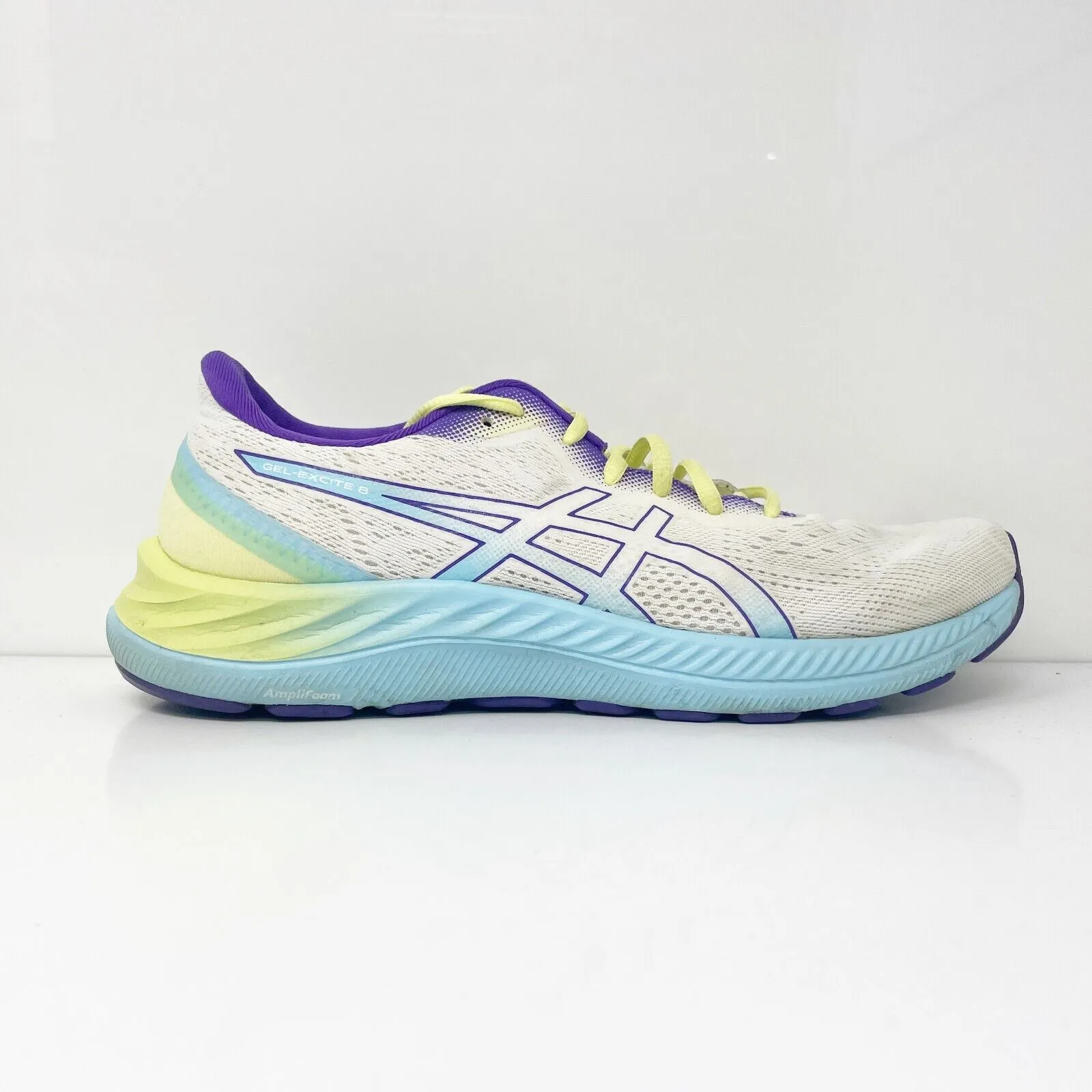 Asics Womens Gel Excite 8 1012B214 White Running Shoes Sneakers Size 11