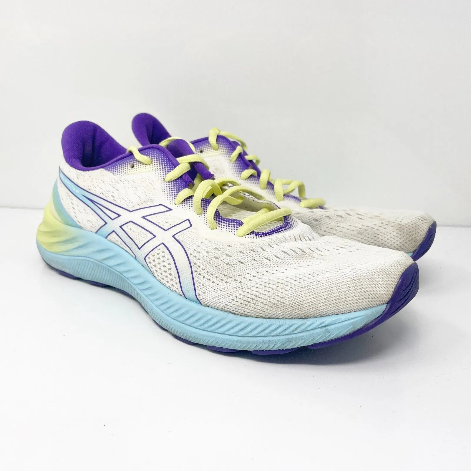 Asics Womens Gel Excite 8 1012B214 White Running Shoes Sneakers Size 11