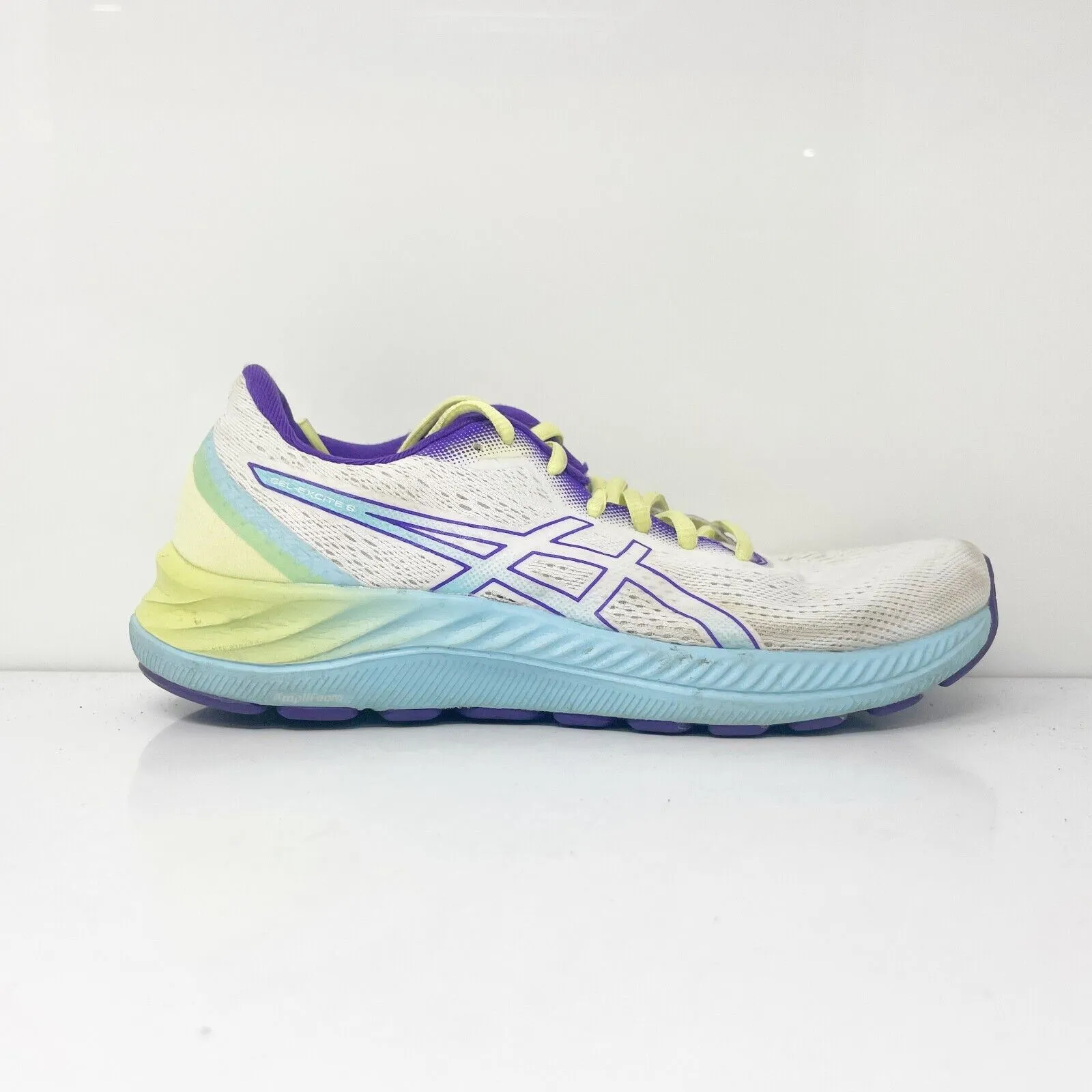 Asics Womens Gel Excite 8 1012B214 White Running Shoes Sneakers Size 8