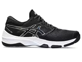 ASICS WOMEN'S GEL-NETBURNER 20 BLACK/WHITE SHOES