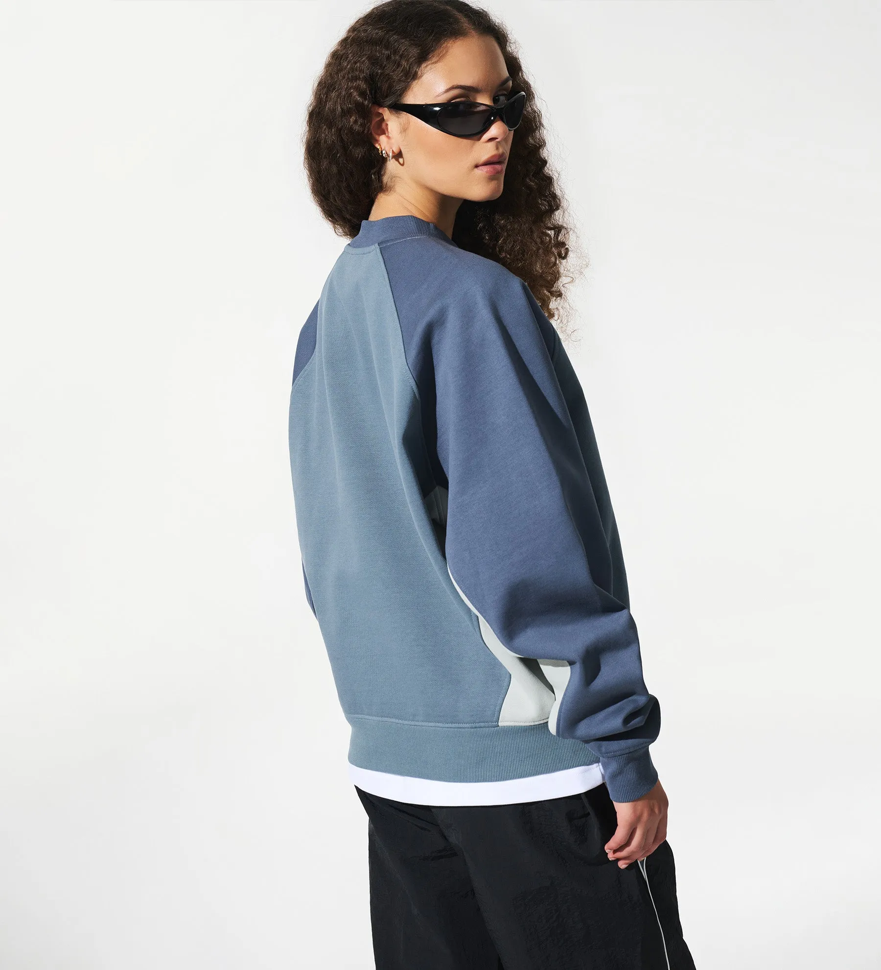 Astro Panel Sweater [Storm Blue/Mercury]