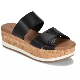 Baretraps Womens Whitlie Cork Platform Wedge Sandals