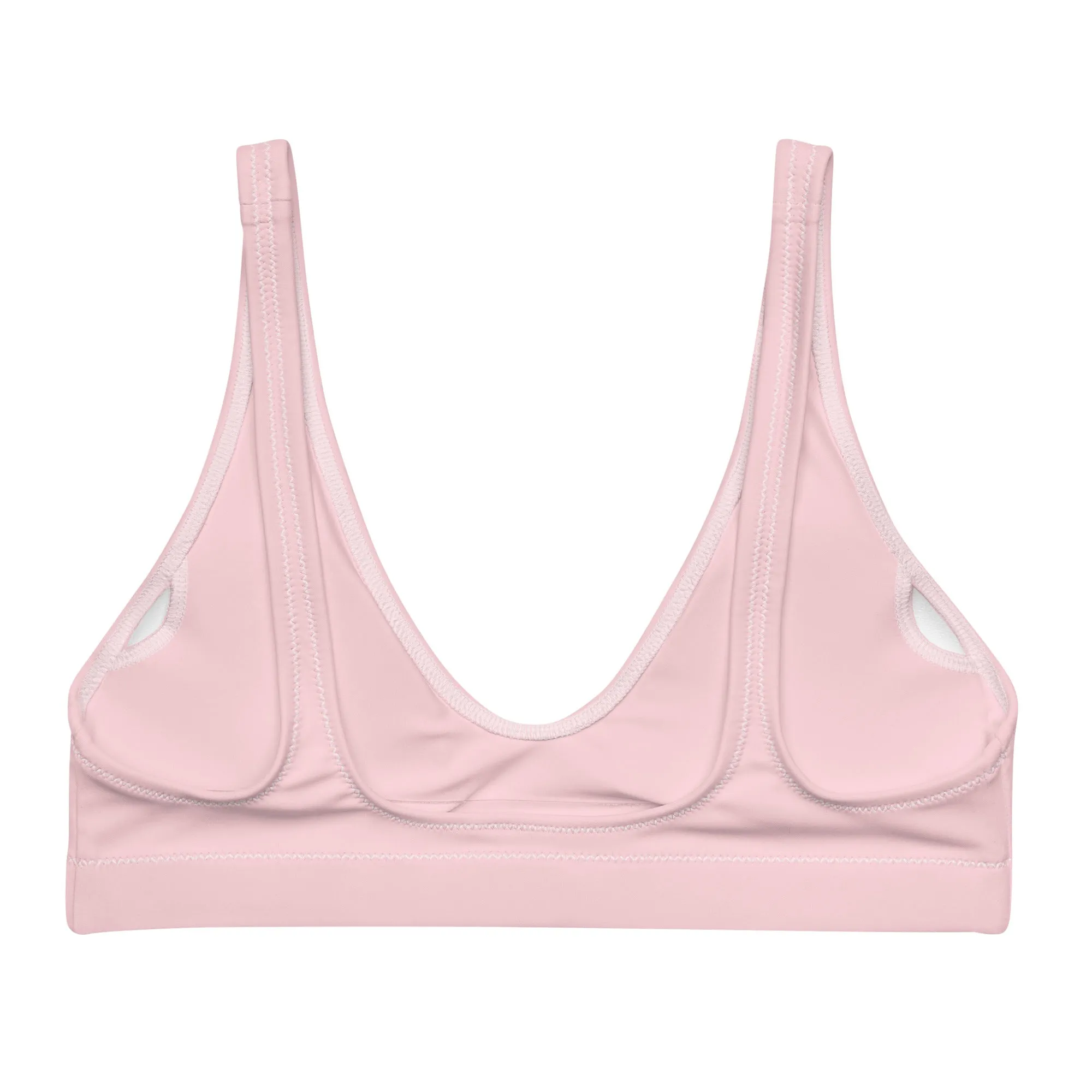 BELLA ECO PADDED BIKINI TOP | BLUSH PINK