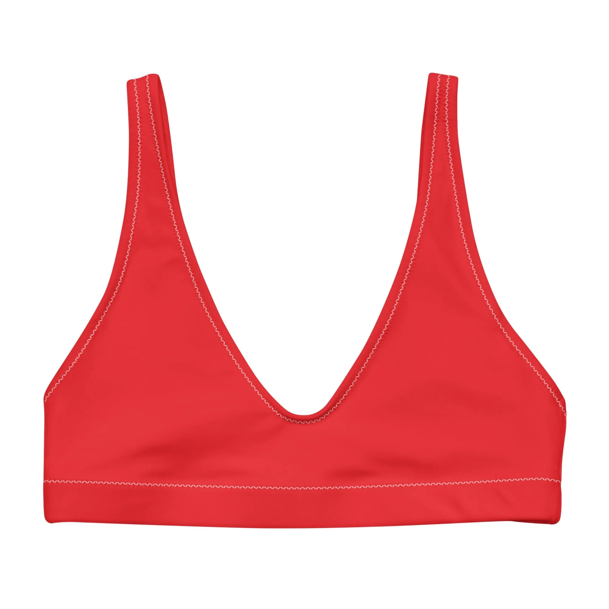 BELLA ECO PADDED BIKINI TOP | RED