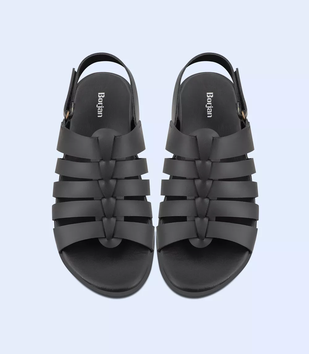 BM5674-BLACK-Men Sandals