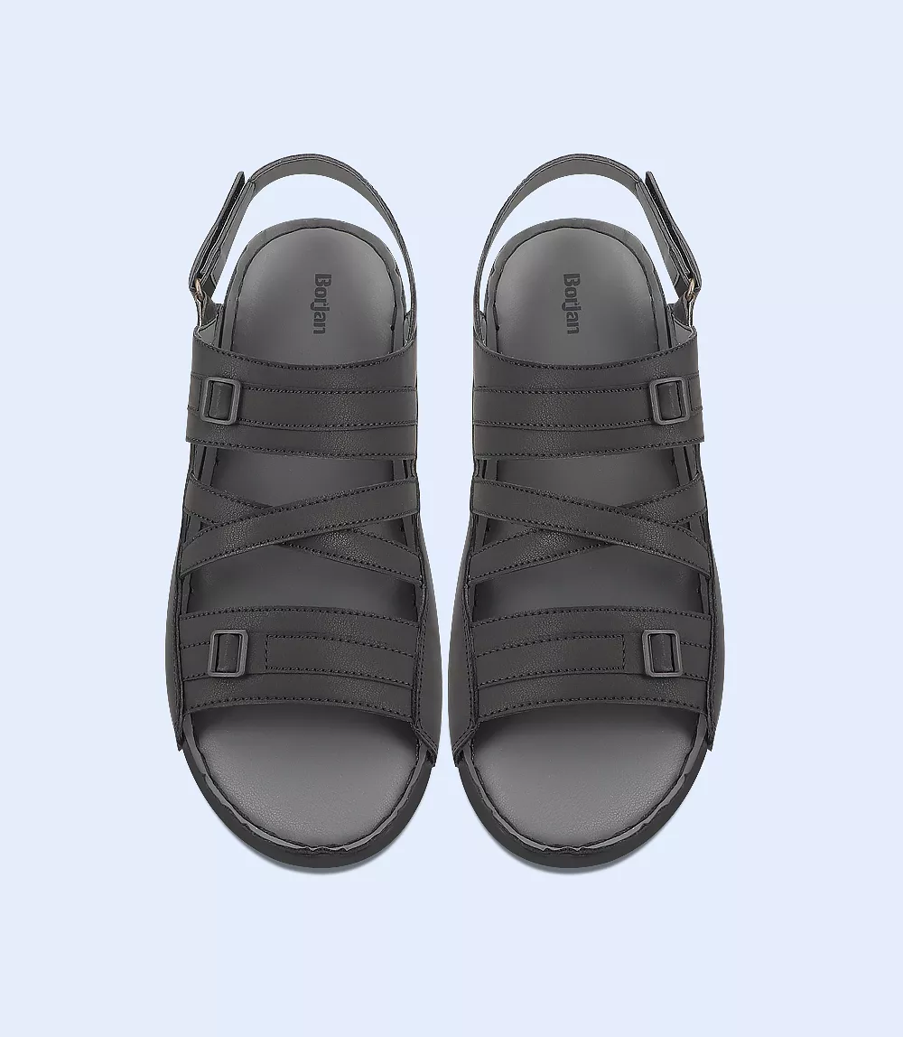 BM5678-BLACK-Men Sandals