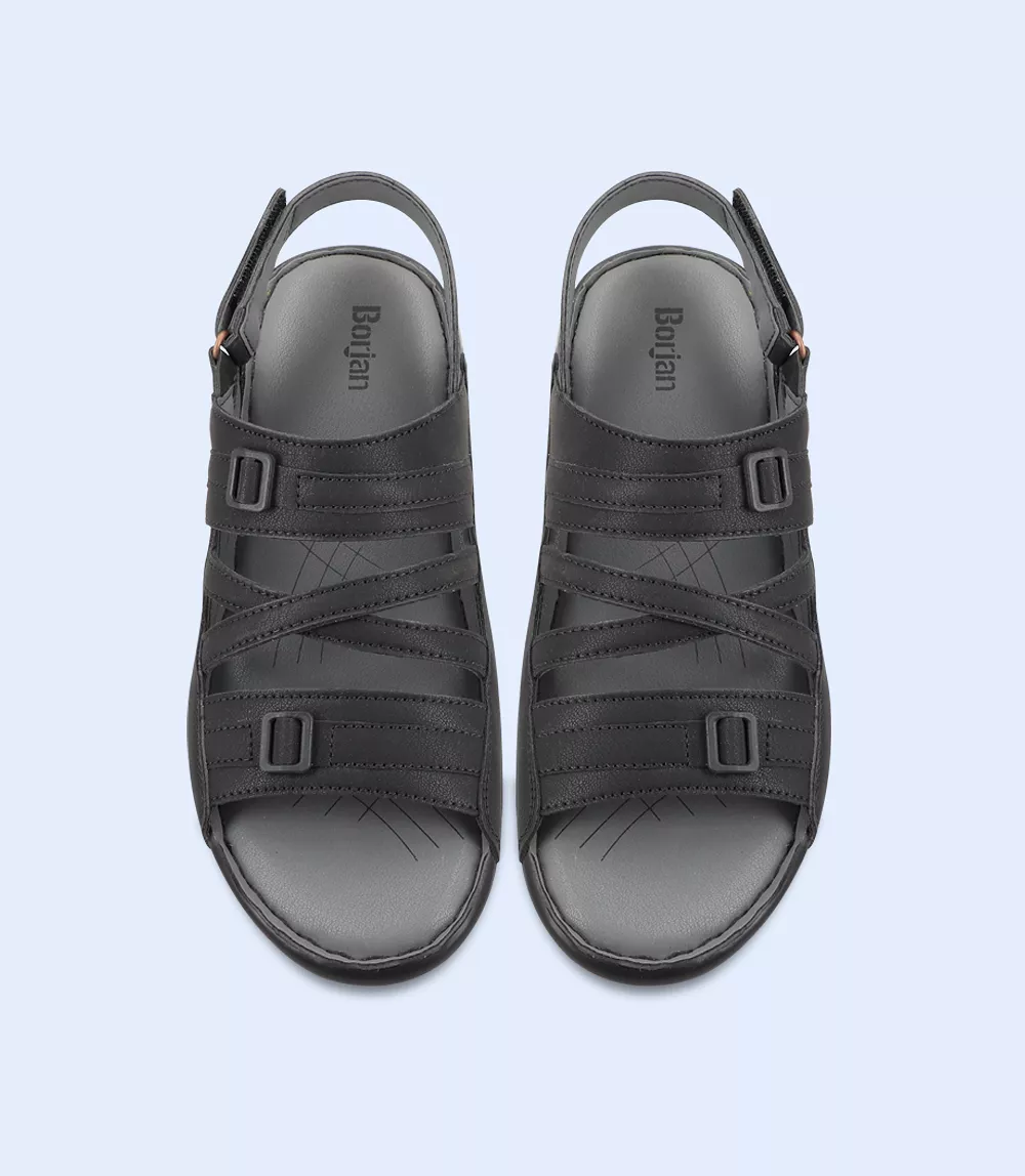 BM5682-BLACK-Men Sandals