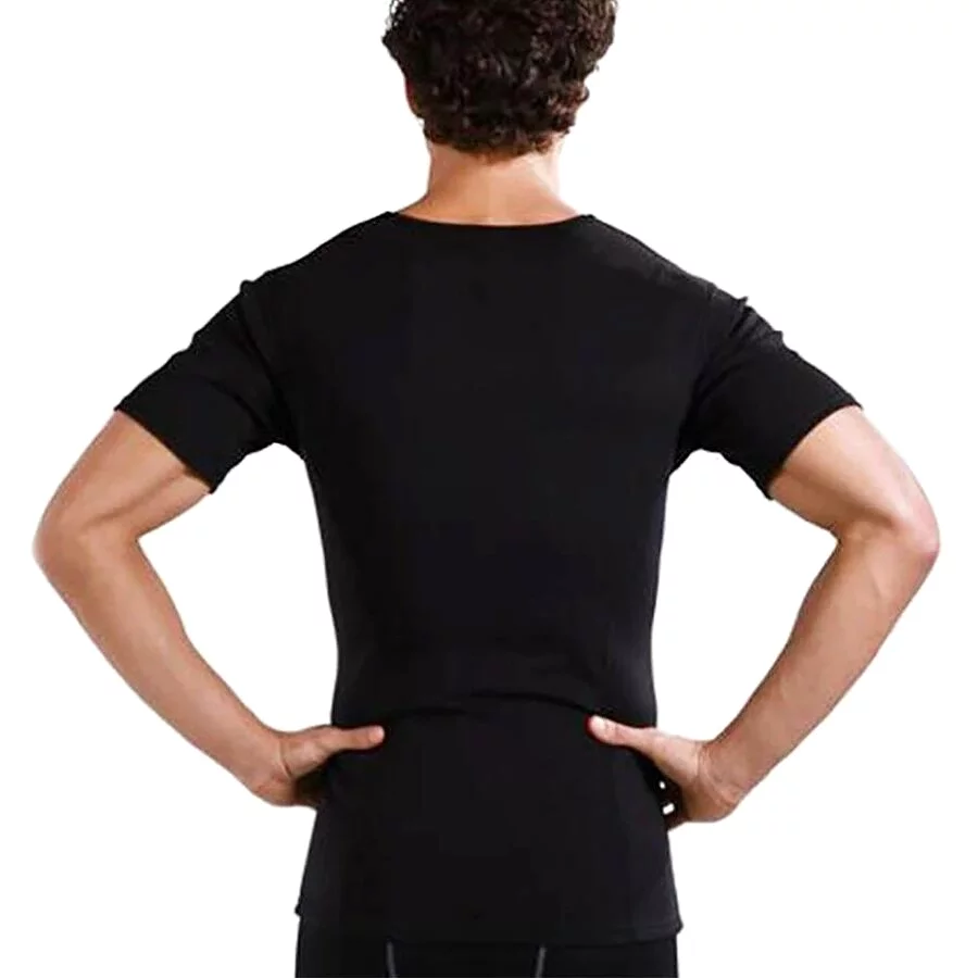 Body Shaper Sweat Waist Trainer Shirt Sports Neoprene Gym Workout Exercise Fitness Running Breathable Slimming Hot Sweat For Men