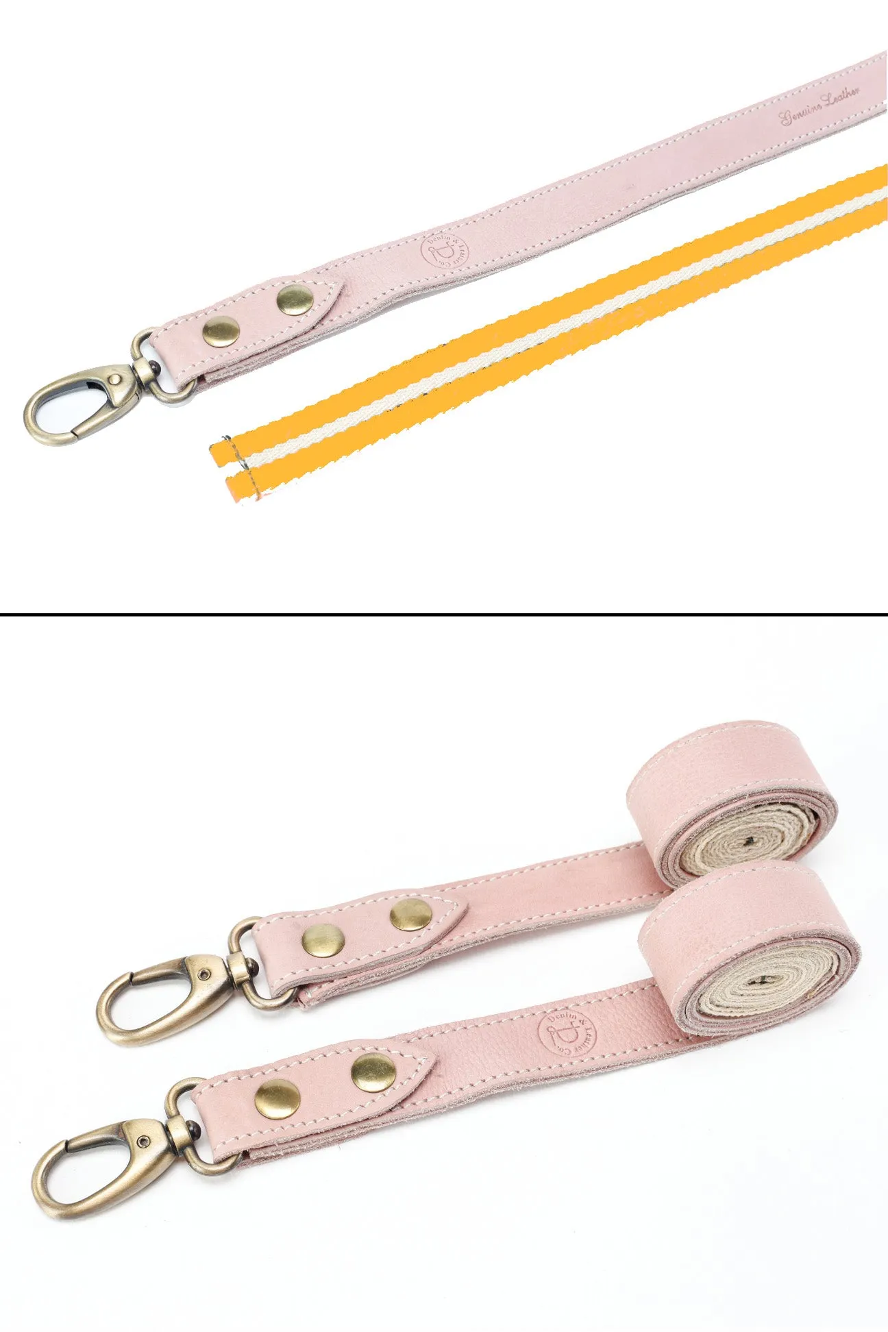 Bondi Chocolate brown / Pink leather with yellow dual tone