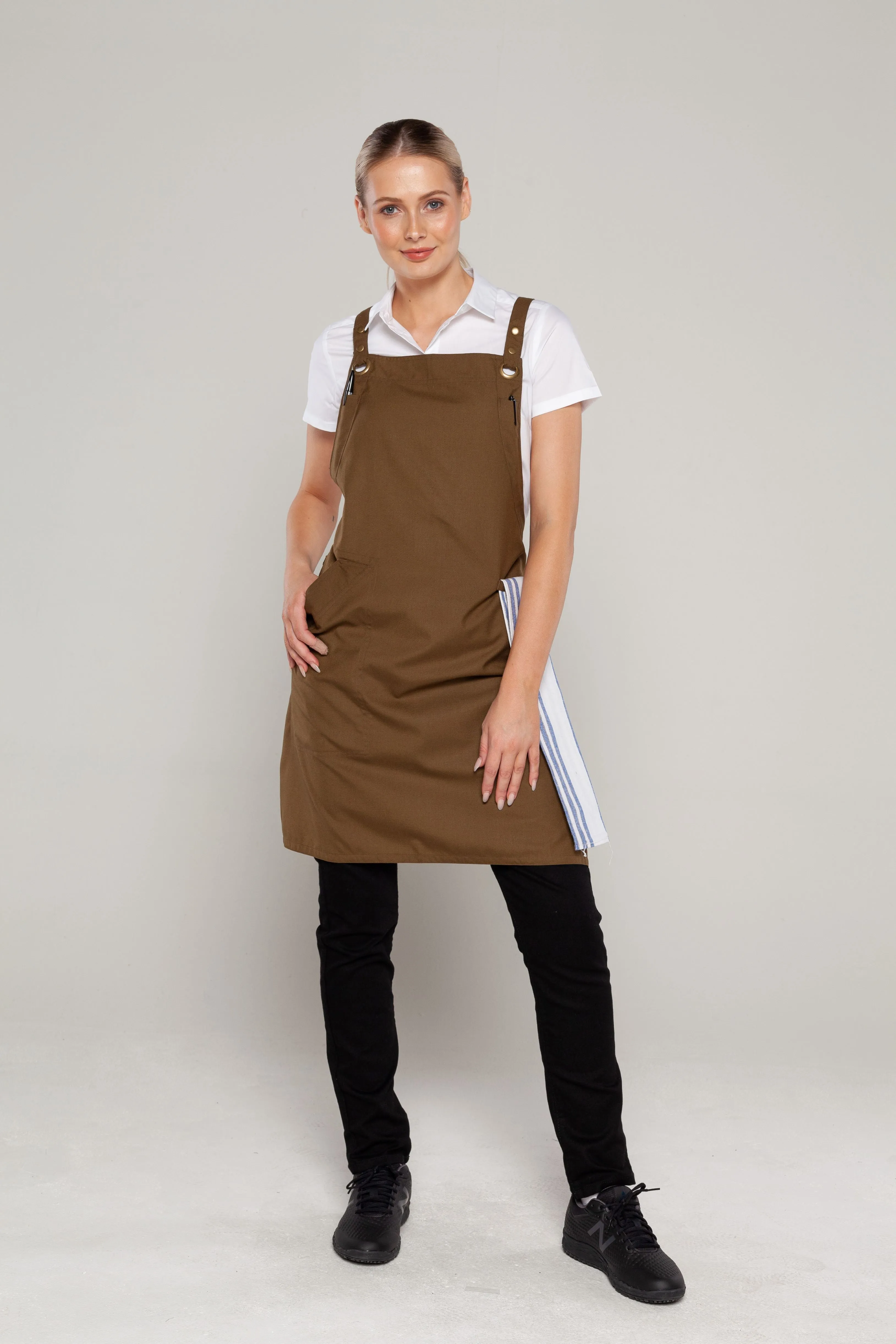 Bondi Crossover Apron Interchangeable straps Olive Green