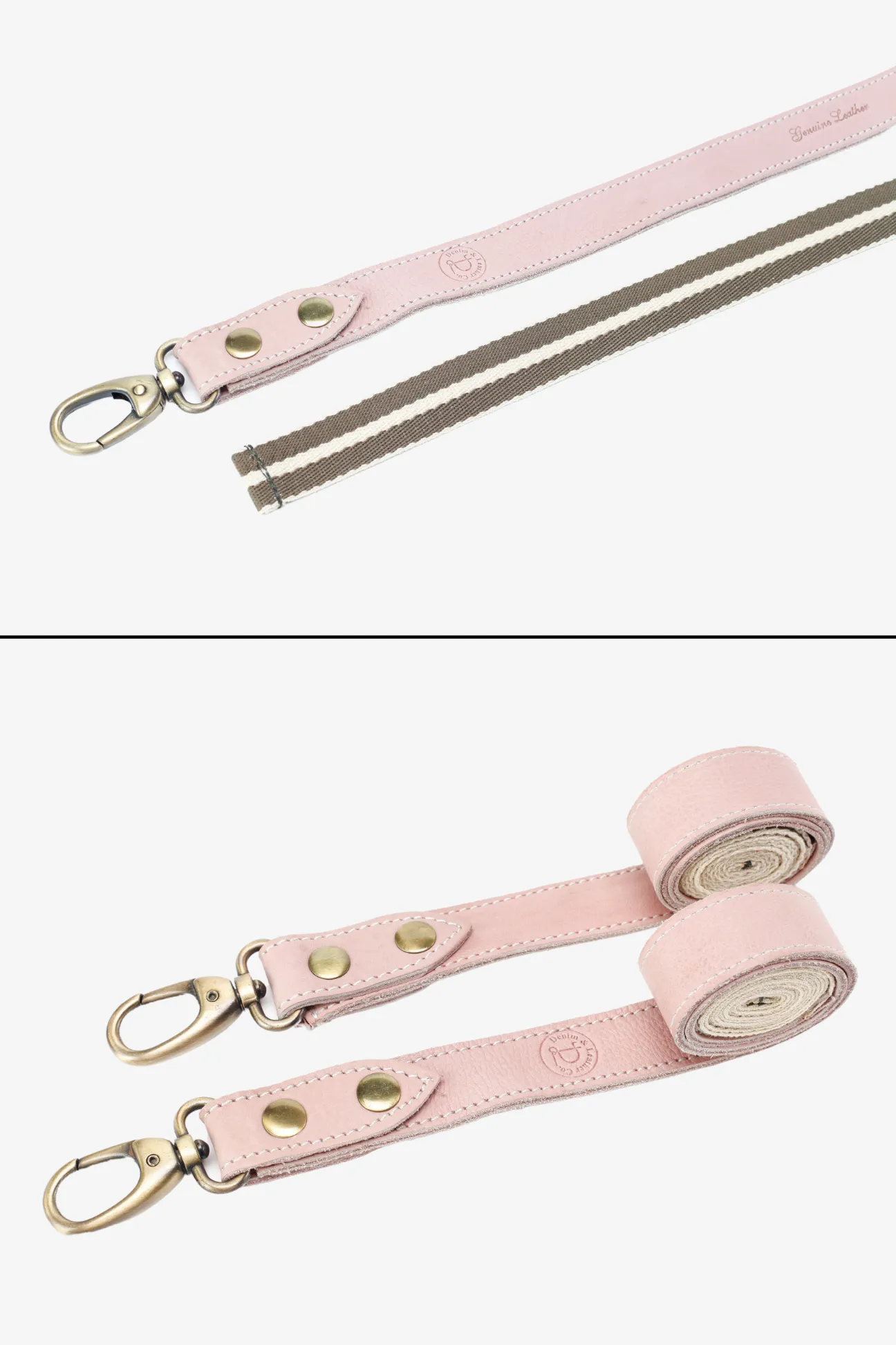 Bondi Olive green  / Pink leather with beige dual tone