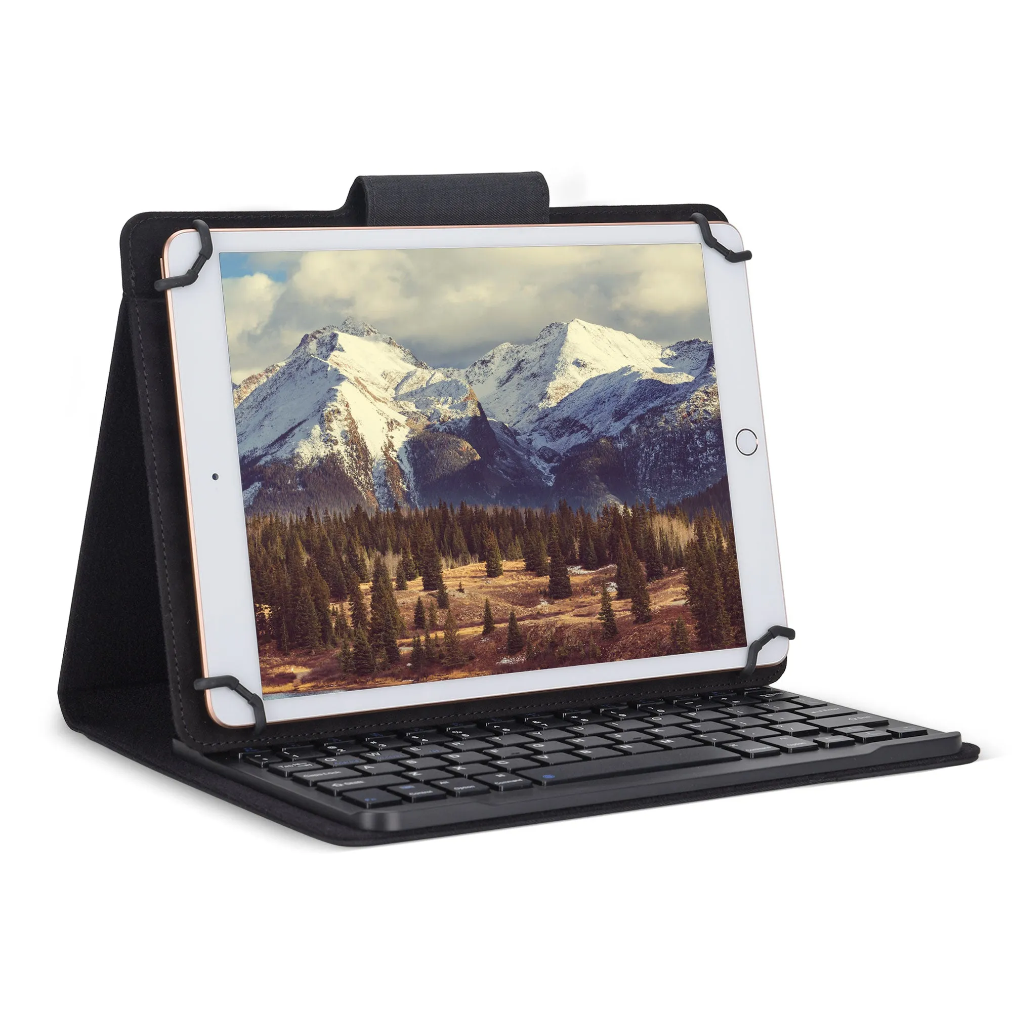 Bonelk Universal Keyboard Folio for Tablets 9-11 (Black)