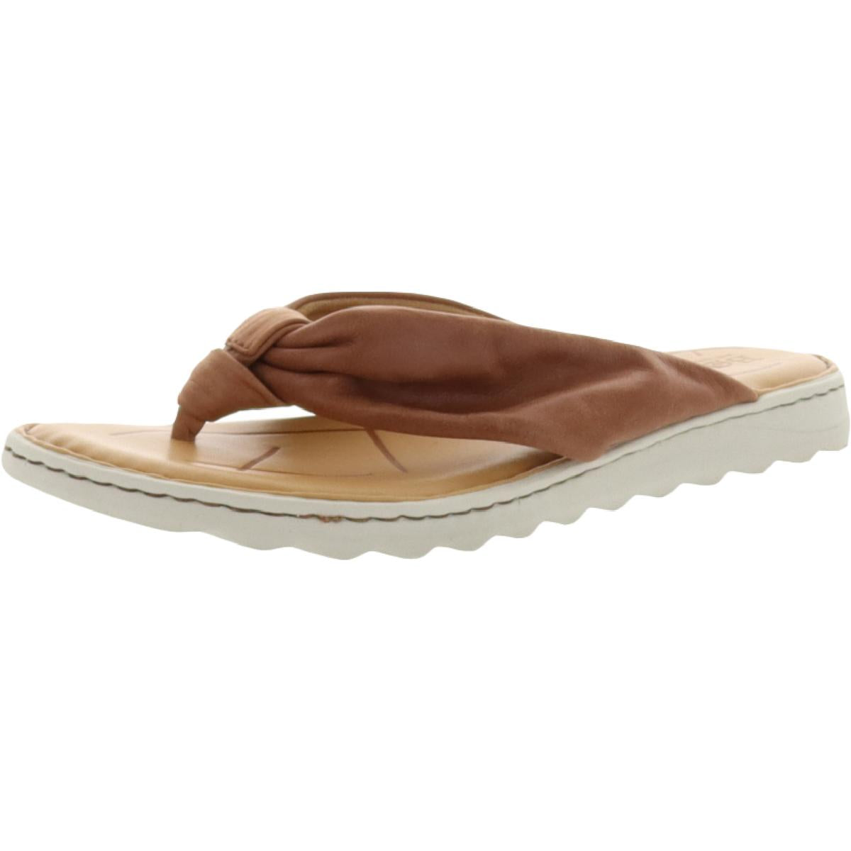 Born Womens Tide Leather Thong Flat Sandals