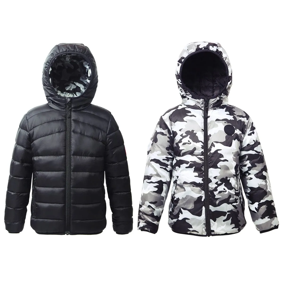 Boys' Reversible Lightweight Puffer Jacket