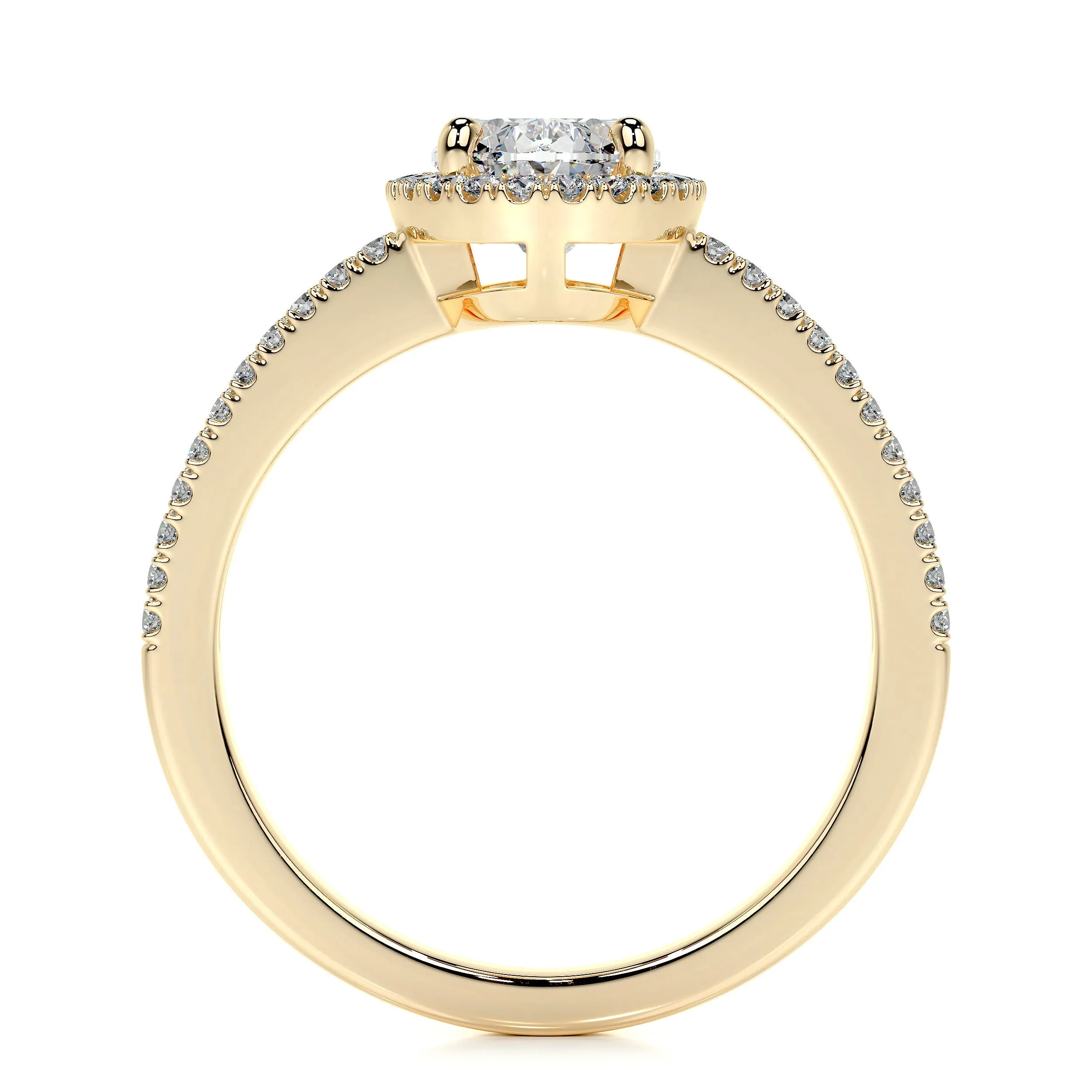 Brielle Lab Grown Diamond Ring -18K Yellow Gold