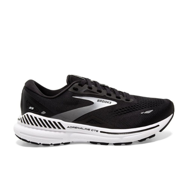 Brooks Men's Adrenaline GTS 23 Black/White/Silver