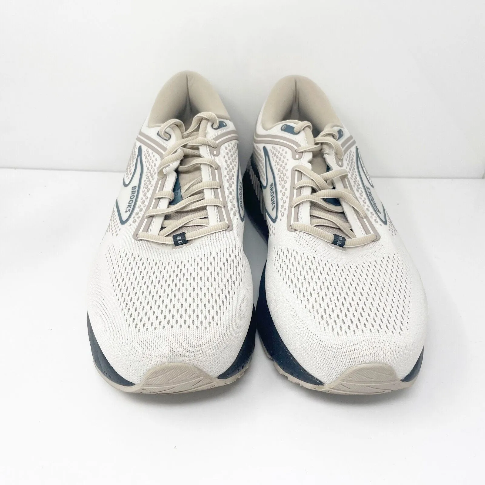 Brooks Mens Beast GTS 23 1104011D216 White Running Shoes Sneakers Size 13 D