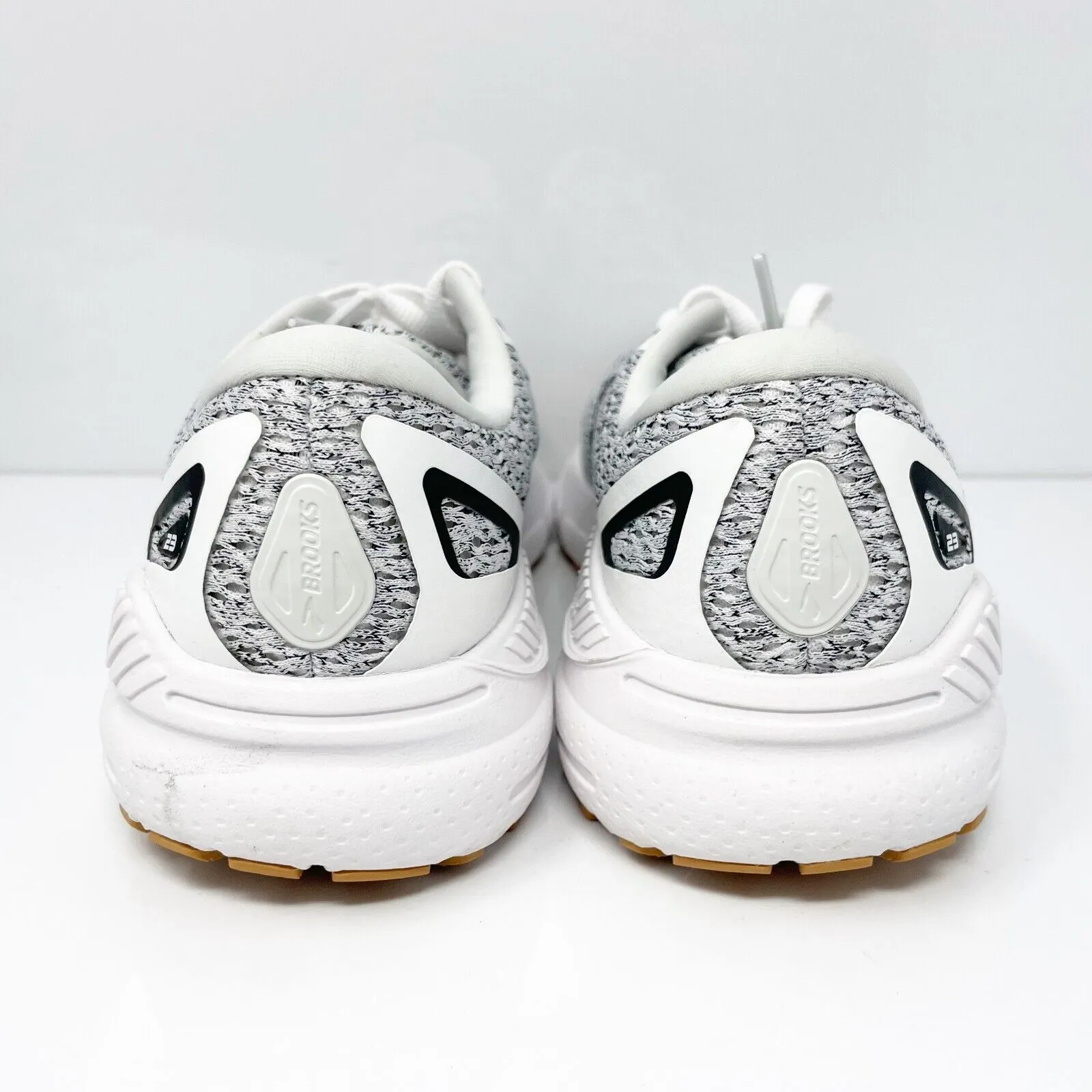 Brooks Womens Adrenaline GTS 23 1203811B112 White Running Shoes Sneakers Sz 6.5B