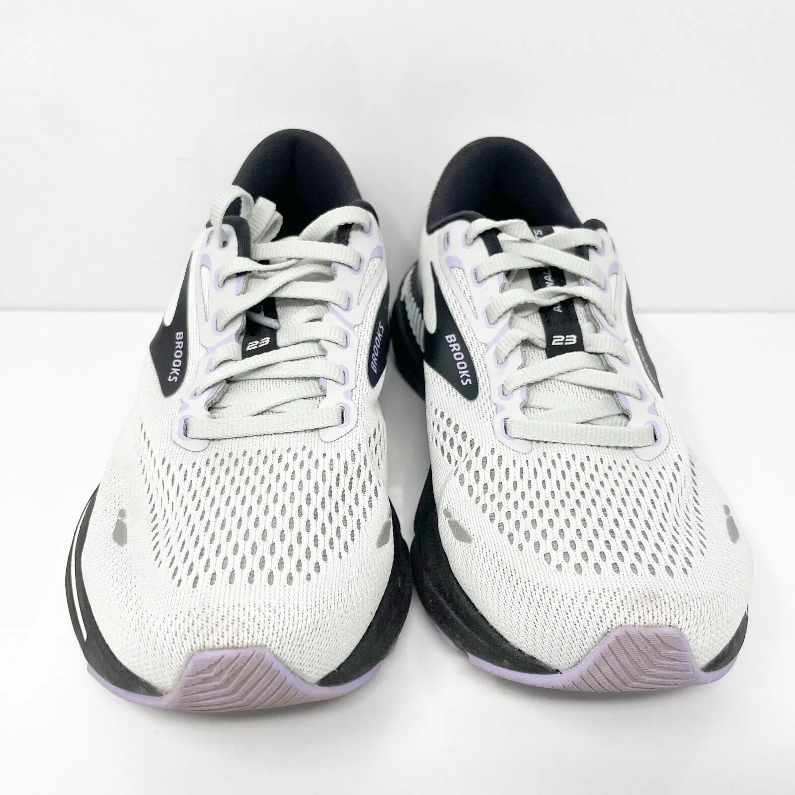 Brooks Womens Adrenaline GTS 23 1203812E039 White Running Shoes Sneakers 6 2E