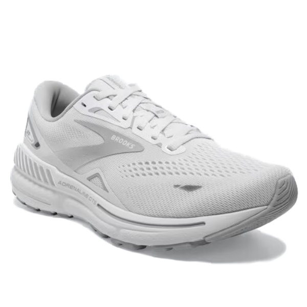 Brooks Women's Adrenaline GTS 23 Wide White/Oyster/Silver