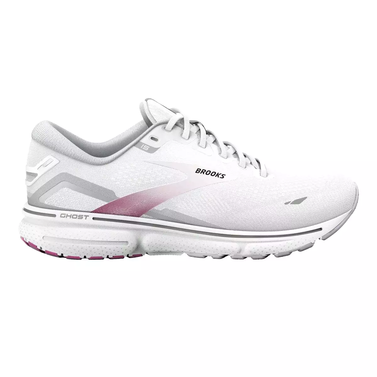 Brooks Women's Ghost 15 White/Oyster/Viola