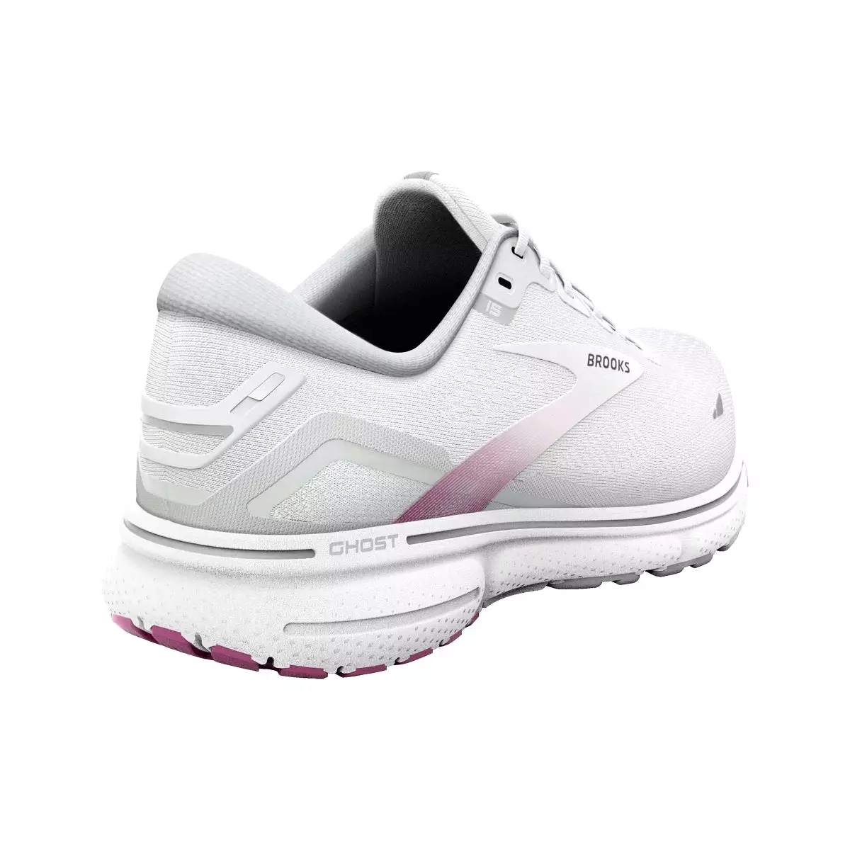 Brooks Women's Ghost 15 White/Oyster/Viola