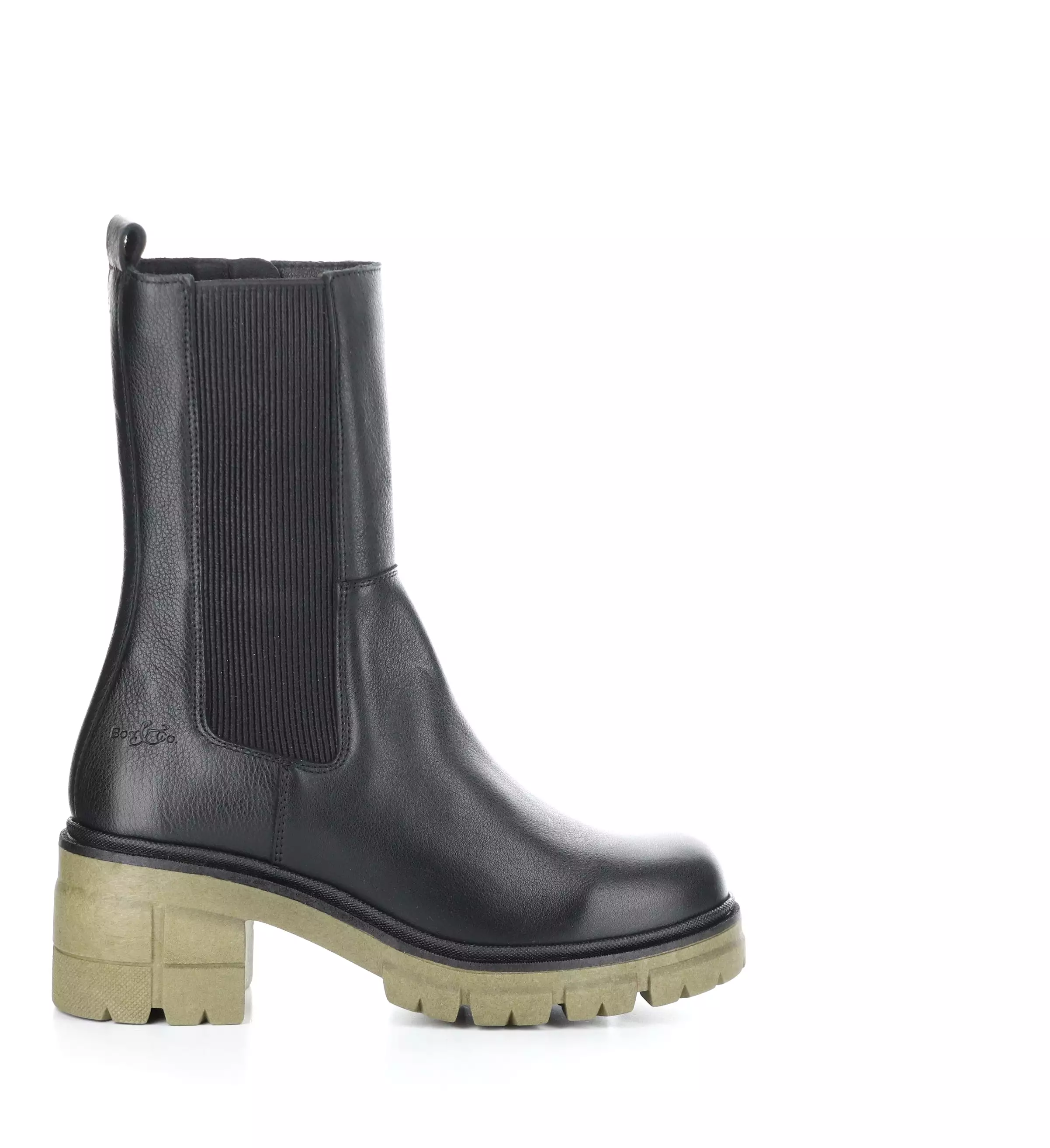 BRUNAS BLACK/KHAKI Elasticated Boots