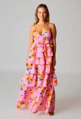 Callie Tiered Maxi-Sunflower