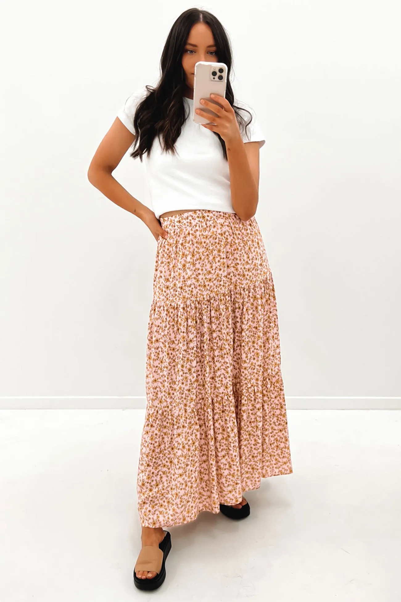 Camilla Floral Maxi Skirt Print