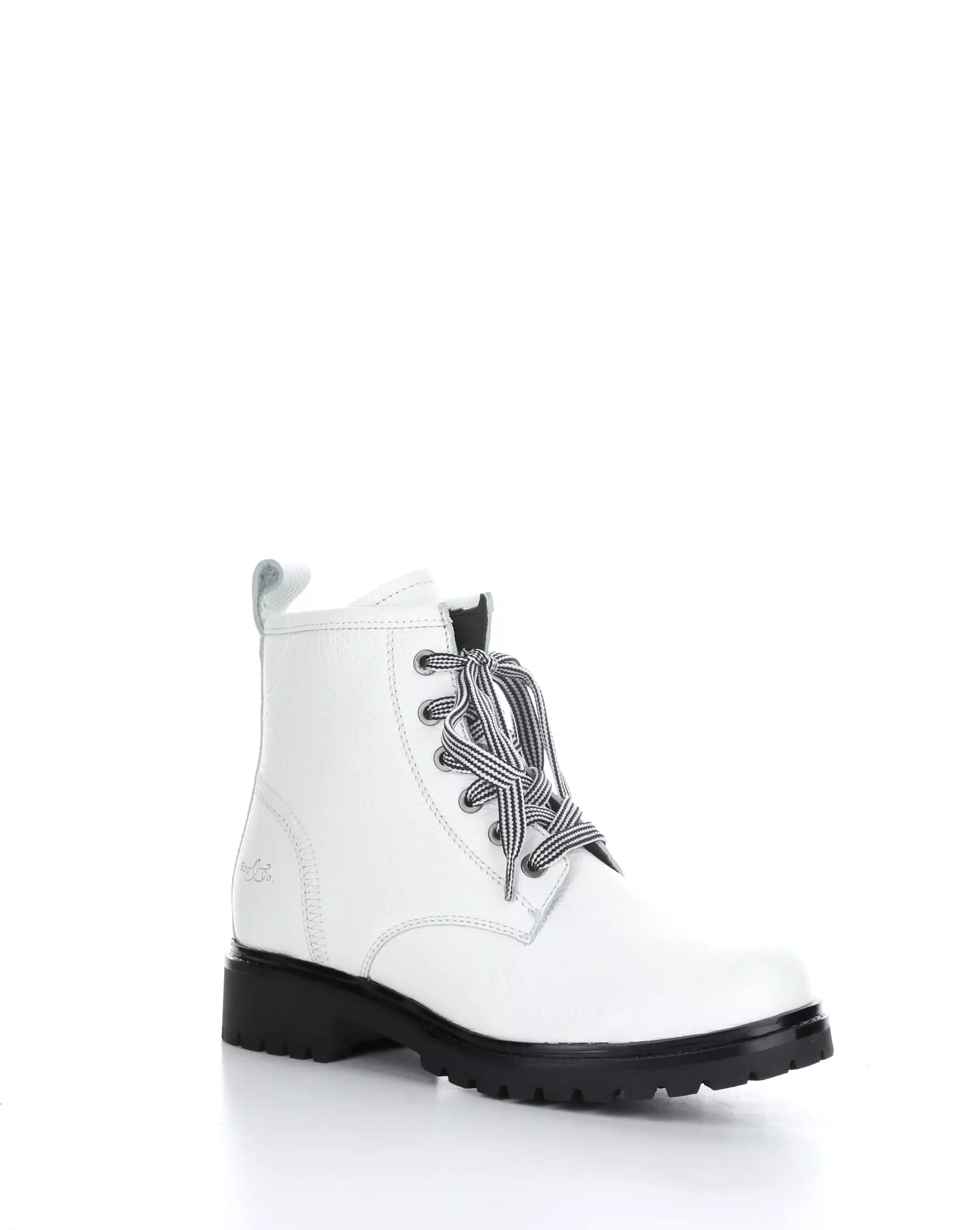 CARINAS WHITE Round Toe Boots