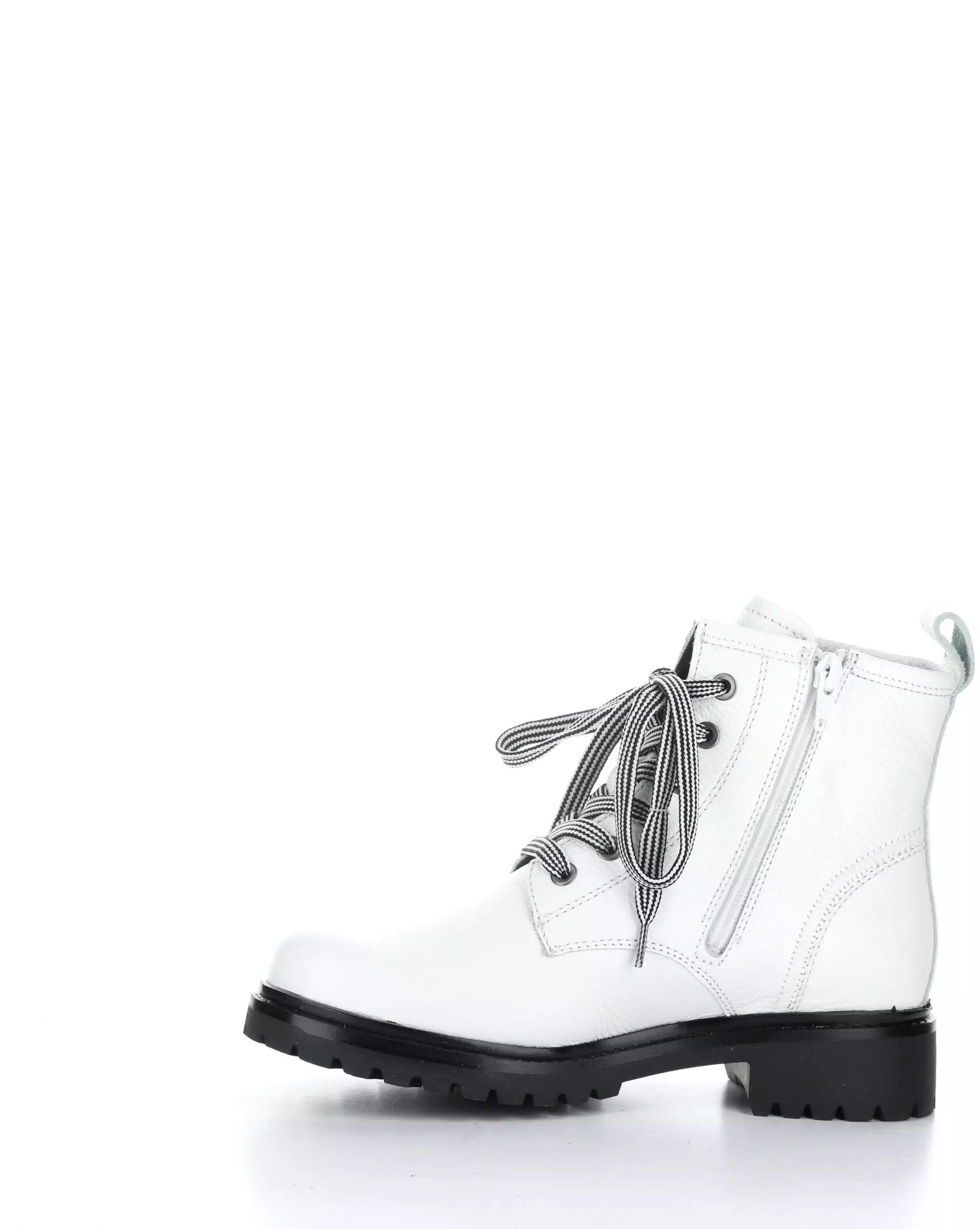 CARINAS WHITE Round Toe Boots