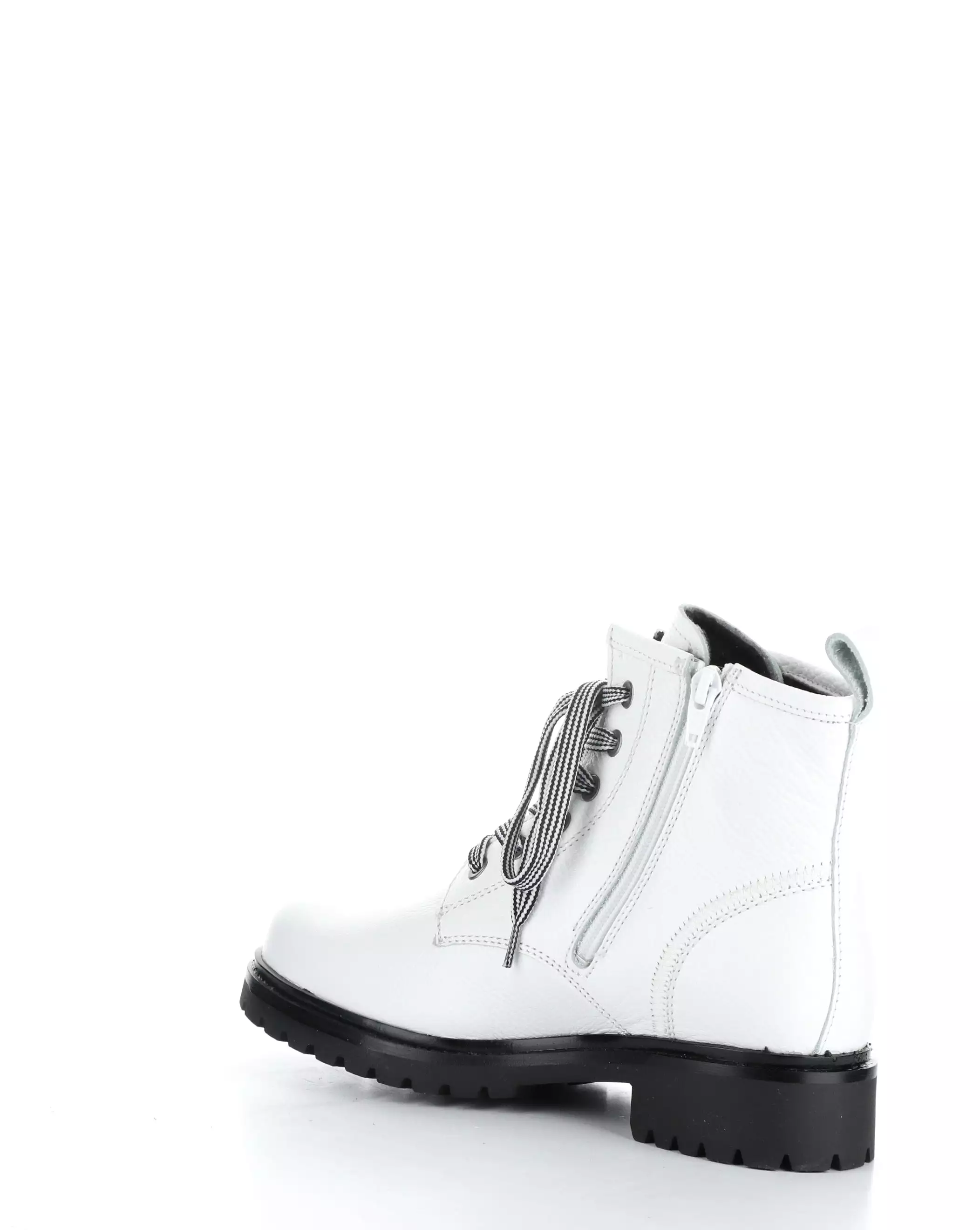 CARINAS WHITE Round Toe Boots