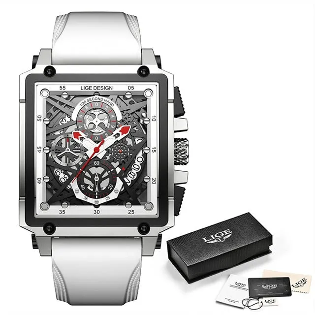 Casual Luxury Stainless Steel Waterproof Quartz Wrist Watch for Men