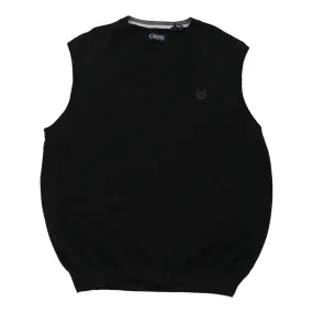 Chaps Ralph Lauren Sweater Vest - XL Black Cotton