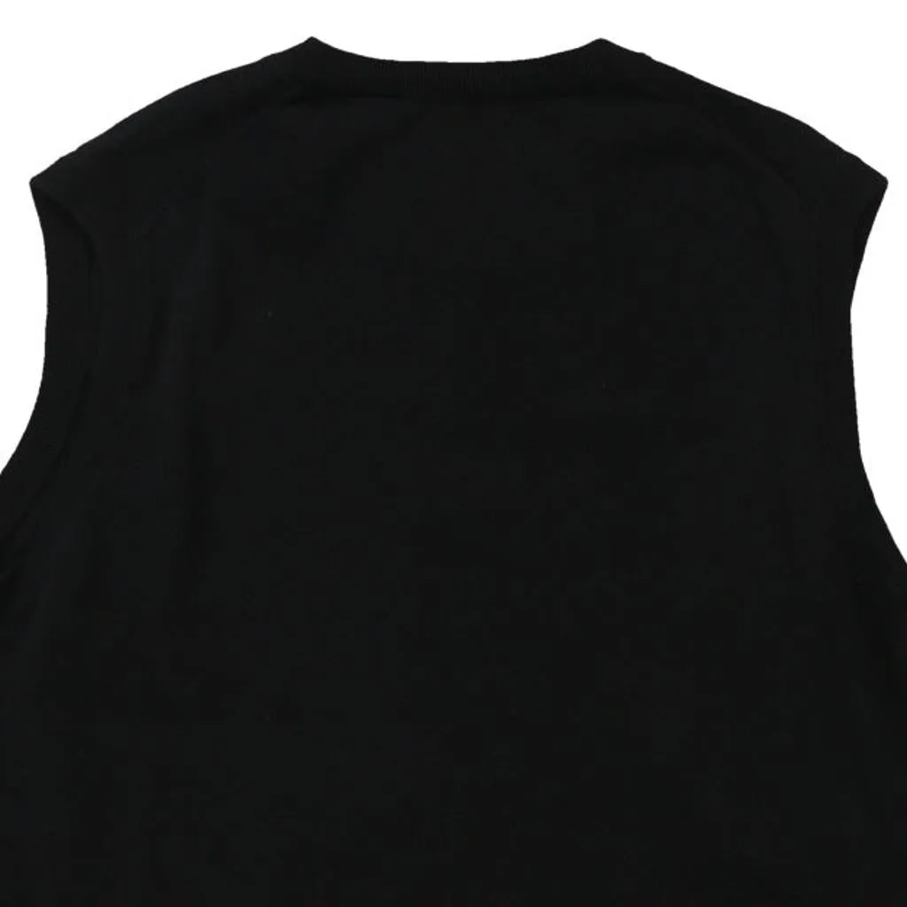 Chaps Ralph Lauren Sweater Vest - XL Black Cotton