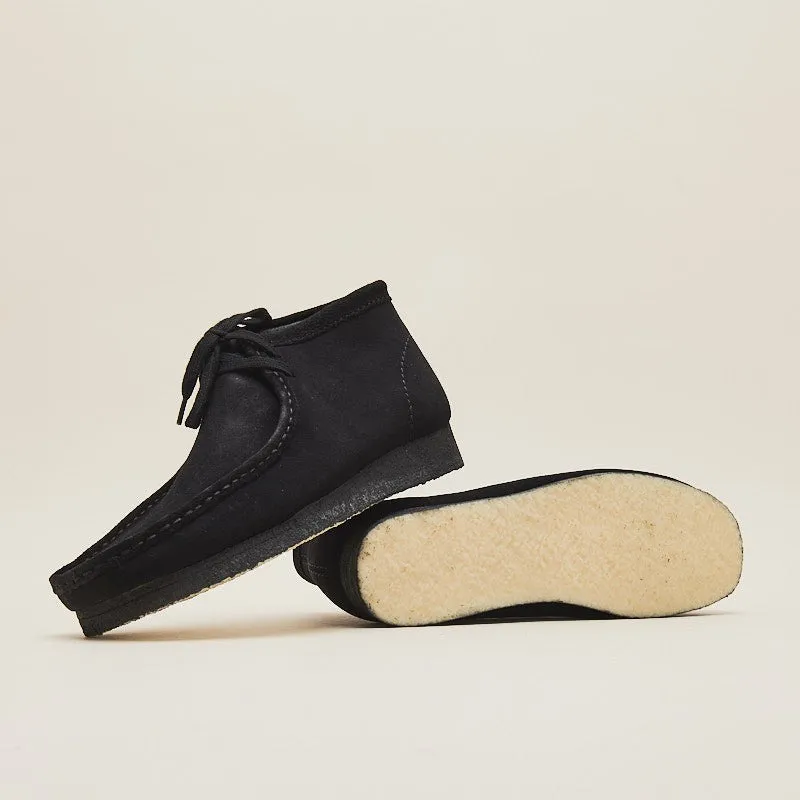 Clarks Originals Wallabee Boot Black Suede