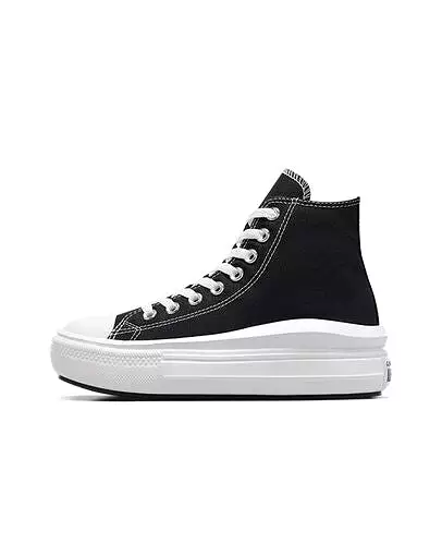 Converse - Women's Chuck Taylor All Star Move High Top Black/Narural Ivory 568497C