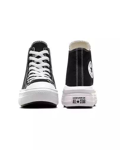 Converse - Women's Chuck Taylor All Star Move High Top Black/Narural Ivory 568497C