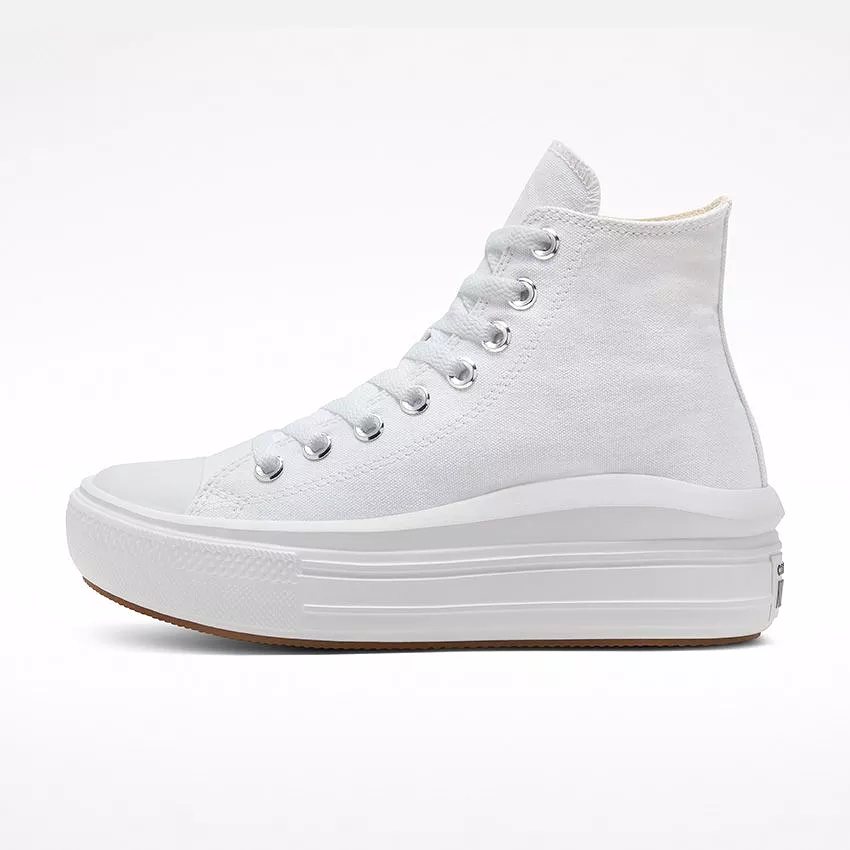 Converse - Women's Chuck Taylor All Star Move High Top White/Narural Ivory 568498C