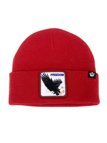 CUFFIA BEANIE ROSSA AQUILA