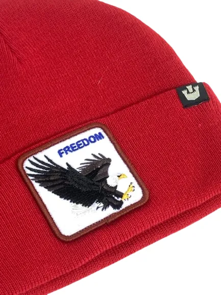 CUFFIA BEANIE ROSSA AQUILA