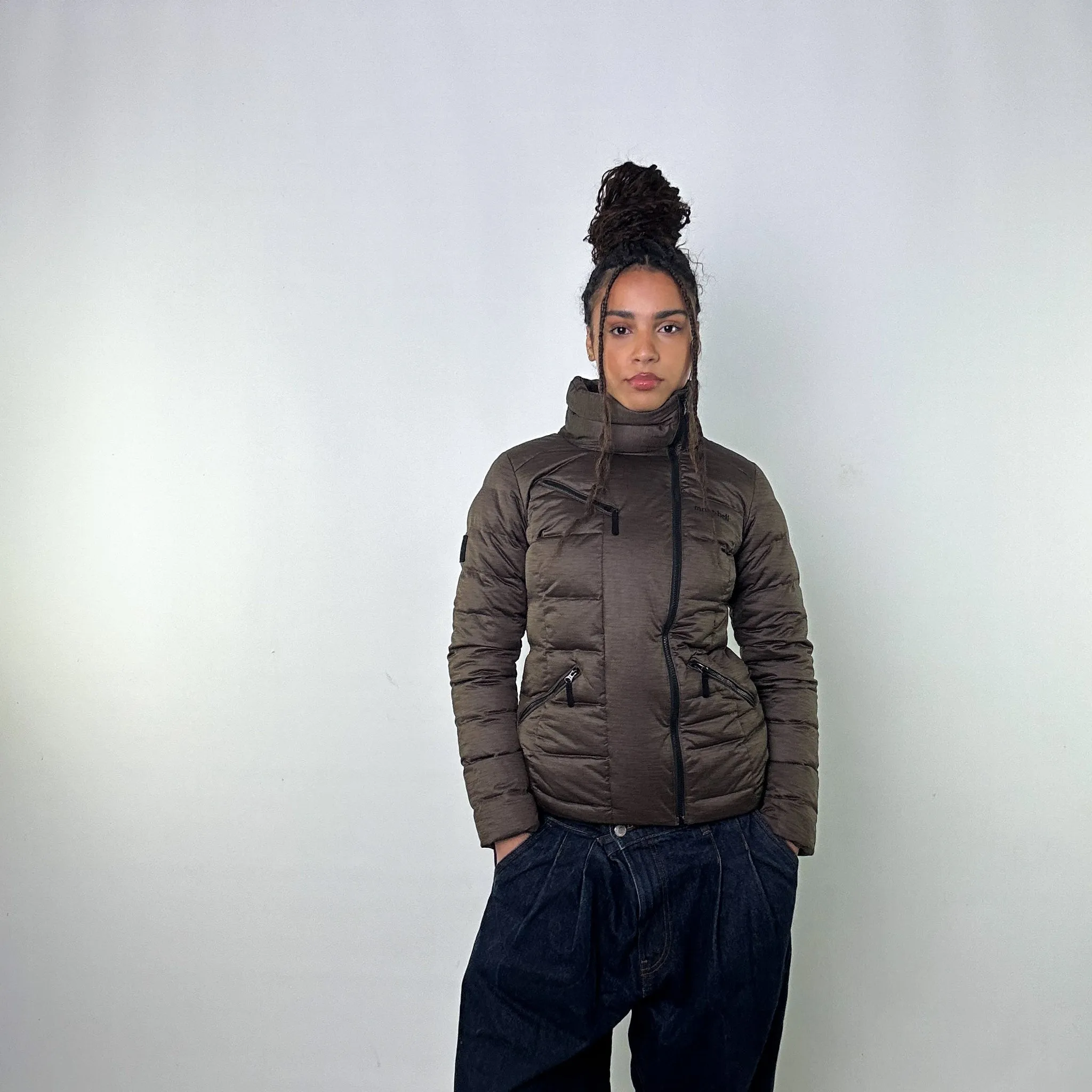 Dark Grey y2ks Mont Bell  Puffer Jacket Coat (S)