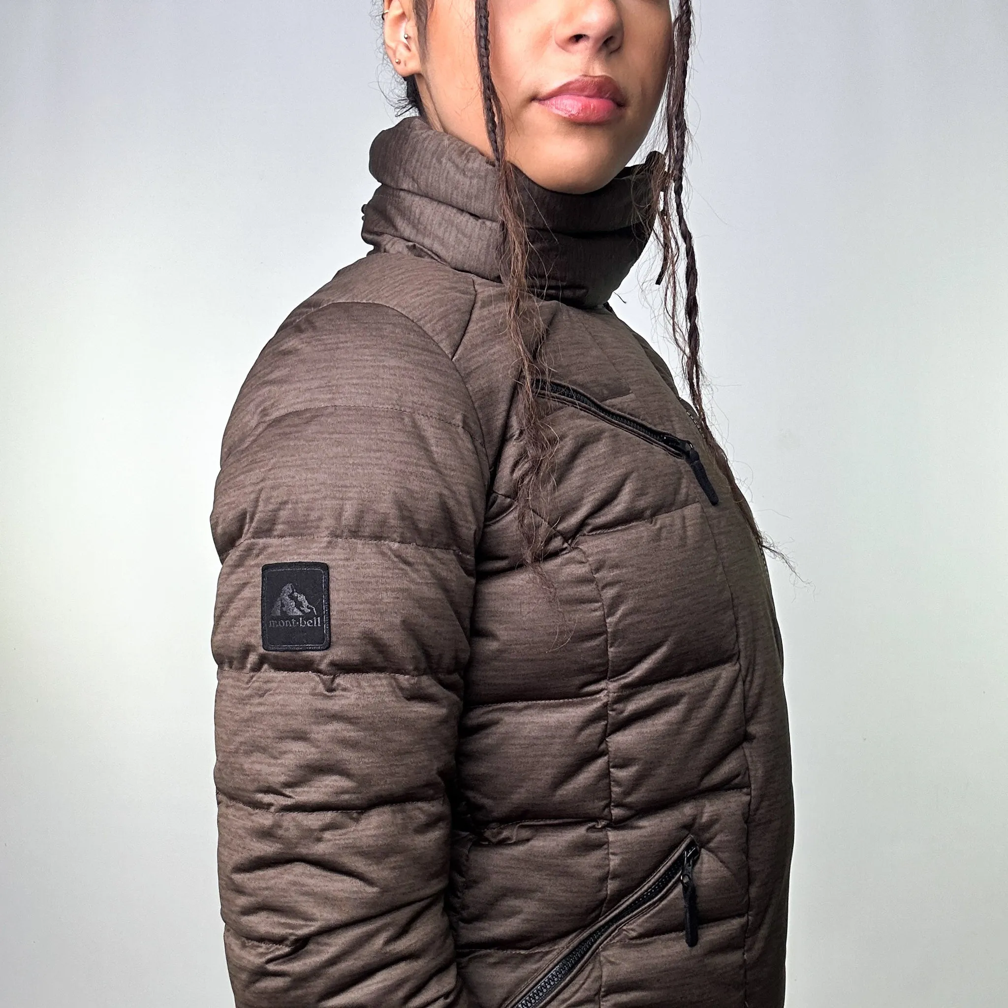 Dark Grey y2ks Mont Bell  Puffer Jacket Coat (S)